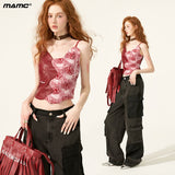 ローズレザーキャミソールトップ