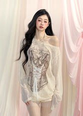 Loose Lace Sunscreen Shirt