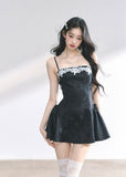 Hepburn style lace camisole dress for women