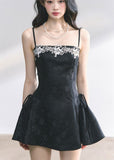 Hepburn style lace camisole dress for women