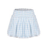 チェック柄刺繍ジャケット&レーススカートセット