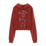 カジュアルなフード付きスウェットシャツ