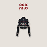 Jacquard Knit Sweater & Skirt Set