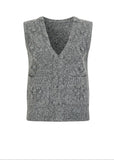 Wool Knit Cardigan & Vest Set