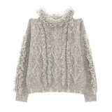 Tassel Sweater Loose Knitted Sweater Top