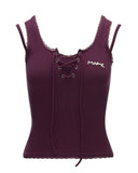 Fake Two piece Vest Slimming Inner Top