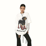 Dachshund Print Cotton Tee