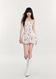 Romantic Slim Fit Puff Vacation Dress