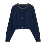 Fake two-piece sweater jacket