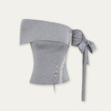 Lyocell One-Shoulder Strap Top