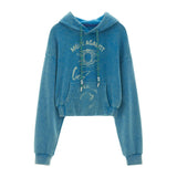 カジュアルなフード付きスウェットシャツ