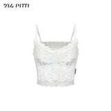 Heavy velvet lace camisole tops and bottoming shirts