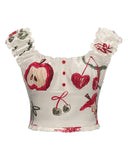 プリントスリムフィットレイヤードキャミソールトップ