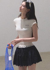 Lace Slim Fit T-shirt