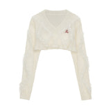 College style short sweater tops with fur pit short skirt pants