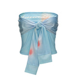 ファントムフラワーストレートニングストラップレスセットアップ