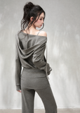 Women's cropped zip hoodie with delicate lace detailing and pockets