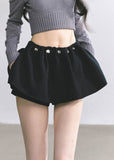 korean mini skirt, woolen puff skirt, black short skirt women, korean autumn outfit, hot girl umbrella skirt, trendy korean clothing 2025, seoul street fashion skirt, elegant french mini skirt, wool balloon skirt, nom alm skirt, korean style short skirt, puffy mini skirt outfit, modern korean fashion, kpop girl outfit, fashion streetwear women