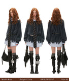 Fake two-piece college style shirt sweater