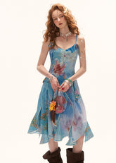 blue maxi dress women, floral maxi dress, summer 2026 outfits, beach vacation dress, korean fashion dress, layered chiffon dress, seaside outfit women, aesthetic summer dress, flowy maxi dress, vacation dress women, elegant summer dress, lightweight summer dress, feminine maxi dress, dreamy outfit women, statement summer dress, chic vacation outfit, ocean inspired dress, long summer dress, romantic summer outfit, resort wear dress