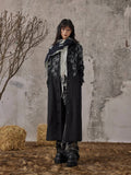Dark high-end slim-fit Long coat