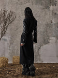 Dark high-end slim-fit Long coat