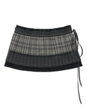 pleated plaid apron skirt, layered plaid skirt women, retro apron design skirt, niche high end fall skirt, autumn 2025 plaid fashion, korean vintage plaid skirt, layered pleated skirt womens, unique apron style skirt, nowa tokyo retro niche fashion