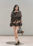 French winter set, faux fur cape outfit, Christmas luxury outfit women, AOMALM winter collection, feminine Korean winter style, three-piece winter suit women, holiday date outfit Korean, faux fur jacket set, winter mini skirt set, elegant winter coordinates, warm stylish winter clothes, luxury faux fur top, French romantic outfit, Korean fashion winter 2025, AOMALM apparel, holiday bow jacket, cottagecore winter outfit, soft girl winter aesthetic, Christmas outfit women Korea, chic winter layering set.