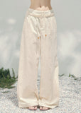 embroidered wide leg pants women, spring loose trousers women, korean lazy style pants, aomalm pants style, lightweight spring trousers, elegant casual women pants, straight leg embroidered pants, feminine wide pants women, relaxed fit spring bottoms, refined daily wear trousers, breathable women pants, modern women wide leg trousers, soft fabric spring pants, understated luxury pants women, versatile spring trousers