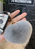 Fluffy Heart Bag Charm