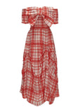 Red Check Maxi