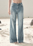 aomalm jeans, wide leg jeans women, sequin jeans, galaxy denim pants, korean feminine jeans, straight wide leg denim, summer jeans women, pear shape jeans, vintage blue jeans, cotton denim trousers, stardust jeans, feminine korean fashion