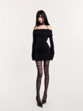 Dark Muse Collar Bodycon Dress