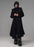 edgy long wool coat women
black A-line winter coat
punk dark aesthetic coat
Frustration Garden coat
waist cinched wool silhouette coat
long black gothic coat women
oversized structured wool trench
winter streetwear long coat
dark fashion outerwear
y2k grunge long jacket