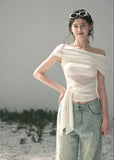 off shoulder lace top, asymmetric summer top, korean fashion blouse, french style lace top, lace cut out top women, slim fit summer blouse, romantic summer top, vacation outfit women, white off shoulder top, black off shoulder top, feminine summer outfit, elegant casual top