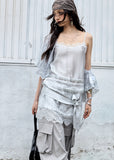 jnylon camisole, lace patchwork camisole, white satin cami top, korean fashion top, stylish korean camisole, lace trim cami, relaxed summer camisole, romantic lace top, cool white cami, satin lace-up top