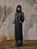 Dark high-end slim-fit Long coat