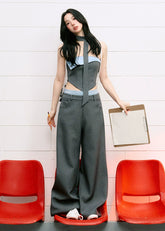 City Edge Two-Tone Corset Set