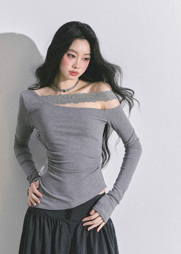 lace off shoulder top
asymmetrical long sleeve top
irregular hem t-shirt
sexy fall tops for women
slimming waist shirt
korean fashion top
autumn streetwear women
cute off shoulder blouse
lace detail knit top
high waist slimming top
hot girl aesthetic shirt
minimalist chic top
trendy fall fashion 2025
off shoulder casual top
long sleeve fitted shirt