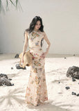 aomalm floral dress, mesh floral dress, one shoulder dress, korean feminine dress, romantic summer dress, bodycon floral dress, french style floral dress, mini floral dress, long floral dress, summer date dress, elegant mesh dress, soft girl floral outfit