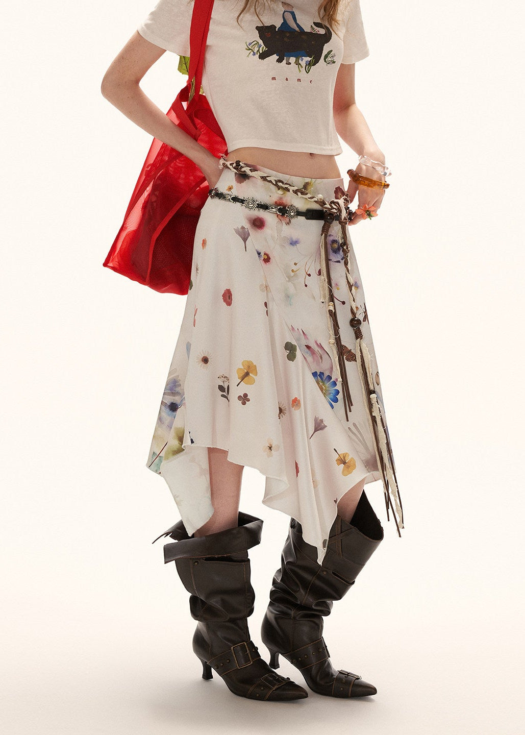 midi skirt women, summer 2026 outfits, floral midi skirt, satin skirt women, vacation outfit women, flower field outfit, brunch outfit women, korean fashion skirt, casual summer outfit, aesthetic outfit women, lightweight summer skirt, flowy midi skirt, feminine summer outfit, picnic outfit women, boho summer skirt, stylish midi skirt, trendy summer outfit, elegant summer skirt, asymmetrical skirt women, versatile summer skirt