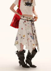 midi skirt women, summer 2026 outfits, floral midi skirt, satin skirt women, vacation outfit women, flower field outfit, brunch outfit women, korean fashion skirt, casual summer outfit, aesthetic outfit women, lightweight summer skirt, flowy midi skirt, feminine summer outfit, picnic outfit women, boho summer skirt, stylish midi skirt, trendy summer outfit, elegant summer skirt, asymmetrical skirt women, versatile summer skirt
