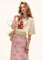 graphic t shirt women, casual summer outfits women, summer 2026 outfits, strawberry print t shirt, korean fashion top, picnic outfit women, brunch outfit women, casual outfit ideas, loose fit t shirt women, aesthetic outfit women, lightweight summer top, everyday casual top, cute summer top, trendy graphic tee, vintage style t shirt, fashion summer top, relaxed fit tee women, street casual outfit, versatile summer top, playful outfit women