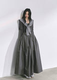 korean long dress, french hepburn maxi dress, korean fashion long sleeve dress, elegant black gown, autumn maxi dress women, waist slimming long skirt, seoul style formal dress, korean elegant outfit 2025, black hepburn style dress, feminine long sleeve maxi, korean boutique dress, chic minimalist maxi, classy black evening dress, elegant korean clothing, nom alm dress
