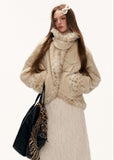 bat sleeve fleece jacket women, lamb wool winter jacket, y2k oversized fleece, loose fit winter top, high end casual jacket women, street style fleece jacket, premium lamb wool coat, cozy oversized jacket, trendy winter outerwear, mamc jacket style, batwing sleeve jacket, relaxed fit fleece coat, fashion winter jacket women, y2k streetwear outerwear, plush fleece jacket