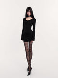 Dark Muse Collar Bodycon Dress