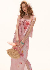 camisole top women, bow camisole top, floral camisole women, summer top women, korean fashion top, aesthetic outfit women, peach color top women, slim fit camisole, feminine summer top, lightweight summer top, cute summer top, vacation outfit women, elegant casual top, trendy camisole women, everyday summer outfit, chic summer outfit, romantic outfit top, statement camisole top, stylish summer top, fashion forward top