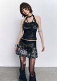 leather camisole women, punk tank top women, chain strap top, grunge outfit women, edgy outfit women, street style top, punk style clothing, y2k edgy outfit, alternative fashion women, black leather top, fitted camisole women, urban streetwear women, statement top women, cropped leather top, rebellious fashion outfit, underground fashion women, dark aesthetic outfit, edgy streetwear women, strappy tank top women, modern punk fashion