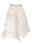Irregular Sheer Skirt