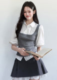 korean outfit aesthetic, layered blouse women, puff sleeve top women, coquette outfit, date outfit, soft girl outfit, feminine korean fashion, slim fit blouse women, aesthetic fashion top, romantic outfit ideas, college style outfit women, cute korean outfit, everyday feminine top, chic casual outfit, soft aesthetic clothing, korean style blouse, spring outfit ideas women, delicate style top, trendy korean fashion, gentle feminine outfit